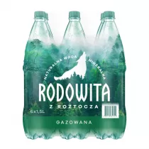 Rodowita z Roztocza Woda mineralna gazowana Zgrzewka 6 x 1500 ml