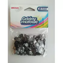 Brewis Cekiny matowe 6 mm, 10g szare
