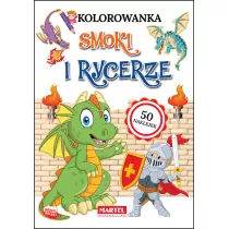 Kolorowanka z naklejkami. Smoki i rycerze