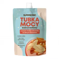 Supersonic Krem orzechowy tubka mocy o smaku biaej czekolady ze sonym karmelem bez dodatku cukrw 50 g