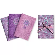 Make Notes Zeszyt A6 Purple&Pale czysty 32 kartki 3 szt.