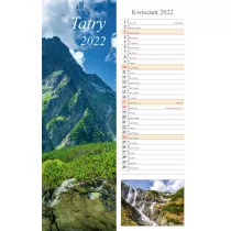 Kalendarz 2022. �cienny paskowy. Tatry