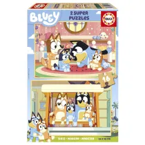Puzzle 2 x 16 el. Blue (drewno) Educa