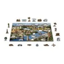 Puzzle drewniane World Landmarks L Wooden.City
