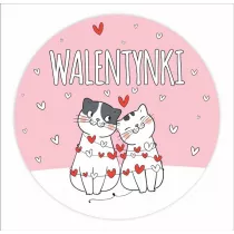 LearnHow Naklejki okoliczno�ciowe - Walentynki Kociaki