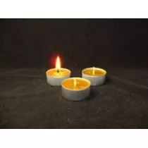 MagoiAgni wieca tealight z wosku pszczelego, kolor naturalny