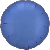 Amscan Balon foliowy Lustre Azure niebieski okr�g�y 43cm