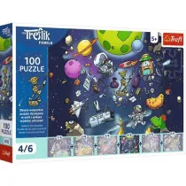 Puzzle UFT 100 el. Robobot w kosmosie Rodzina Treflik�w 16544