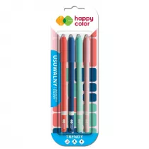 Happy Color Dugopisy usuwalne TRENDY, 0.5mm, niebieskie,4 sztuki