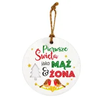 Kukartka Zawieszka ceramiczna Bo�e Narodzenie