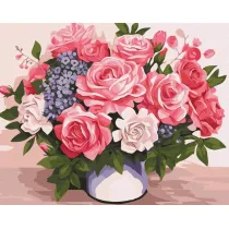 Ideyka Malowanie po numerach - Kwiatowe pi�kno 40x50cm