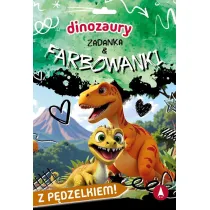 Ksi��ka edu. B5 Dinozaury. Zadanka & farbowanki  P�DZELEK SKRZAT 980706