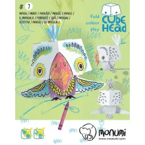Kolorowanka CubeHead 3D, "Papuga", Normal