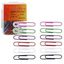 Leantoys Spinacze biurowe kolorowe 30mm 40szt