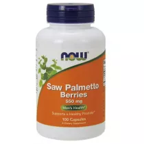 Now Foods Saw Palmetto Berries - Palma Sabalowa (jagody) 550 mg Suplement diety 100 kaps.