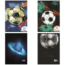 St. Majewski Zeszyt do nauki pisania. A4 32 kartki linia dwukolorowa. Ok�adka laminowana 70 g/m2. Football Energy