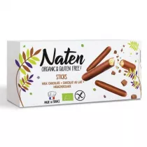 Naten Ciastka w polewie czekoladowej sticks bezglutenowe 130 g Bio