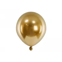 PartyDeco Balony Glossy z�oty 12cm