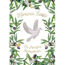 Karnet A5 Komunia �w., z�ocona mix