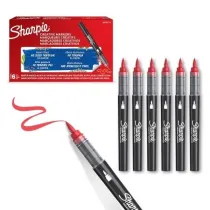 Sharpie Markery akrylowe czerwone 6 szt.