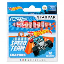 Starpak Kredki woskowe Hot Wheels 12 szt.