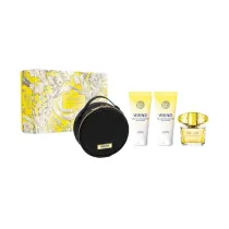 Versace Zestaw Yellow Diamond Pour Femme Woda toaletowa + �el pod prysznic + Balsam do cia�a + kosmetyczka 90 ml