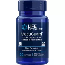 Life Extension MacuGuard Ocular Support with Saffron & Astaxanthin Suplement diety 60 kaps.
