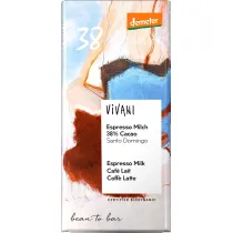 Vivani Czekolada mleczna espresso demeter 90 g Bio