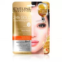 Eveline Cosmetics 24k Gold Nourishing Elixir intensywnie rewitalizuj�ca maska ze z�otem na tkaninie 20 ml