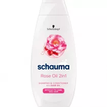 Schauma Rose Oil 2in1 szampon i od�ywka u�atwiaj�ca rozczesywanie do w�os�w spl�tanych i matowych 400 ml