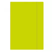 Interdruk Teczka A4 z gumk Fluo limonkowa 10 szt.
