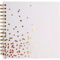 Happy Color Album na spirali Golden Dots, 20x20cm, 30 ark, kremowe, 180 g/m2 30 kartek