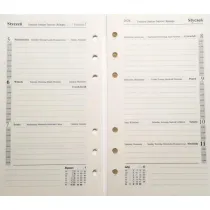 Drops Office Collection Kalendarz 2026 pe�ny Wk�ad do Organizera Notes Finanse Adresy 7,5x12,5 cm WKLORS-05-Set
