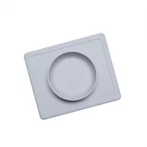 Ezpz Silikonowa miseczka z podkadk 2w1 Mini Bowl pastelowa szaro