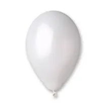 Balony metalizowane bia�e 25cm