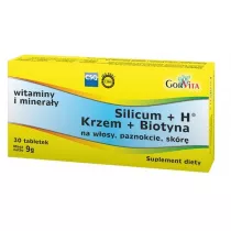 Gorvita Silicum H + Krzem + Biotyna - suplement diety 30 tab.