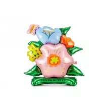 PartyDeco Balon foliowy kwiaty 100x116cm