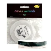 Galeria Hobby Drut stalowy 0.3mm du�a szpula 100mb ciemnozielony