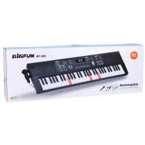 LeanToys Keyboard z mikrofonem 78cm