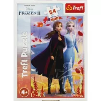 Puzzle mini 54 el. W wiecie Anny i Elsy 2 Trefl