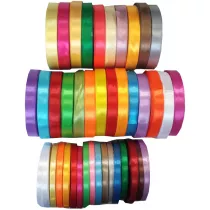 Wstka satynowa bordowa 12mm x 32m