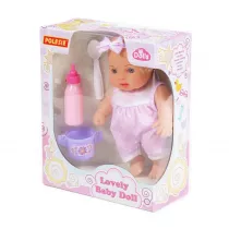 Lalka 26 cm Bobas z akcesoriami do karmienia WADER POLESIE 78285WADP