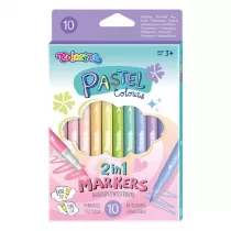 Patio Flamastry dwustronne Pastel 10 szt.