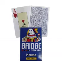 Modiano Bridge 2 Jumbo Index, karty do gry, niebieskie