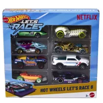 Hot Wheels Let`s Race Zestaw 8 pojazdw Mattel