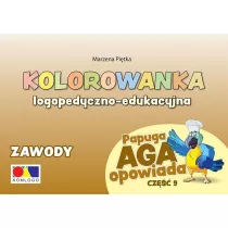 Kolorowanka Papuga Aga opowiada cz.9 Zawody
