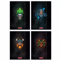 Herlitz Teczka rysunkowa A4 z gumk Game Avatars