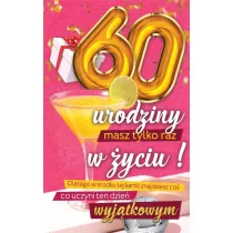 Yeku Karnet Urodzinowy 60 + naklejka
