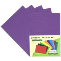 Penword Tektura A4 falista fioletowa 5 szt.