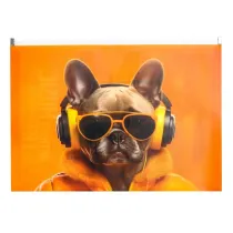 Panta Plast Koperta A4 PP z nadrukiem zip Cool Dog